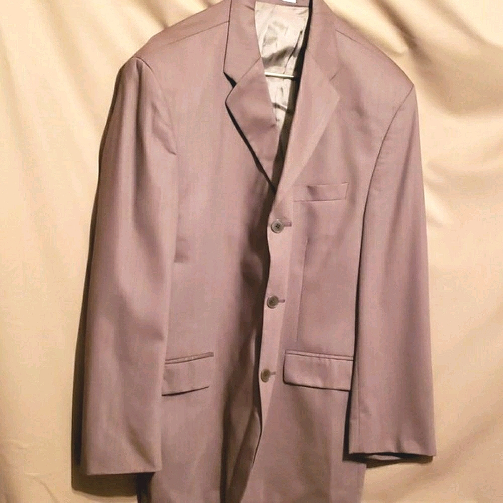 MEN DKNY ESSENTIALS BROWN WOOL BLAZER MACY'S SZ 50